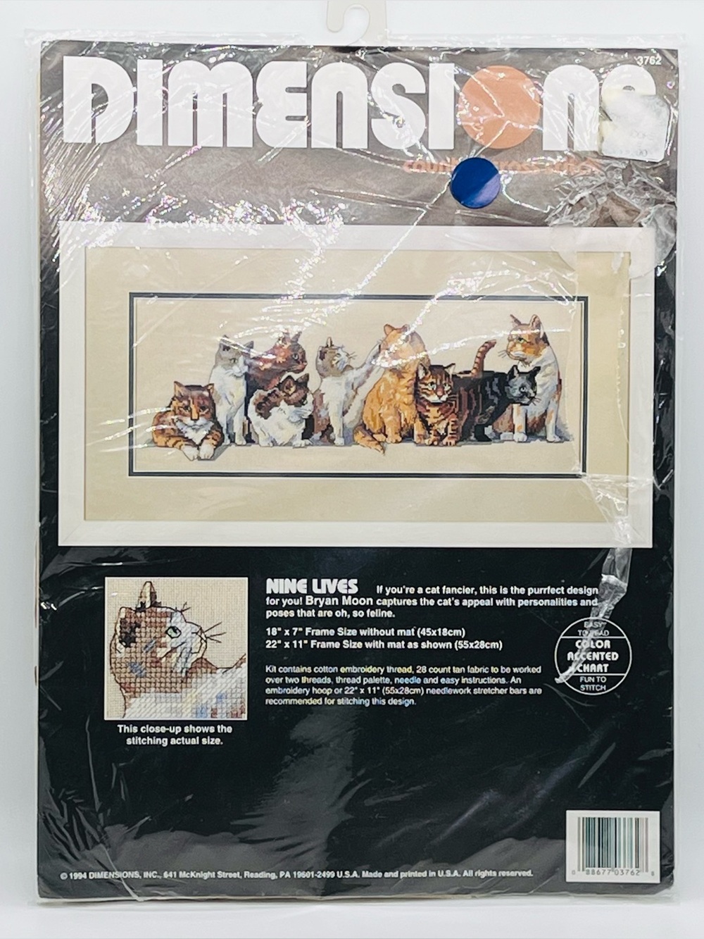 Dimensions Nine Lives Counted Cross Stitch Kit